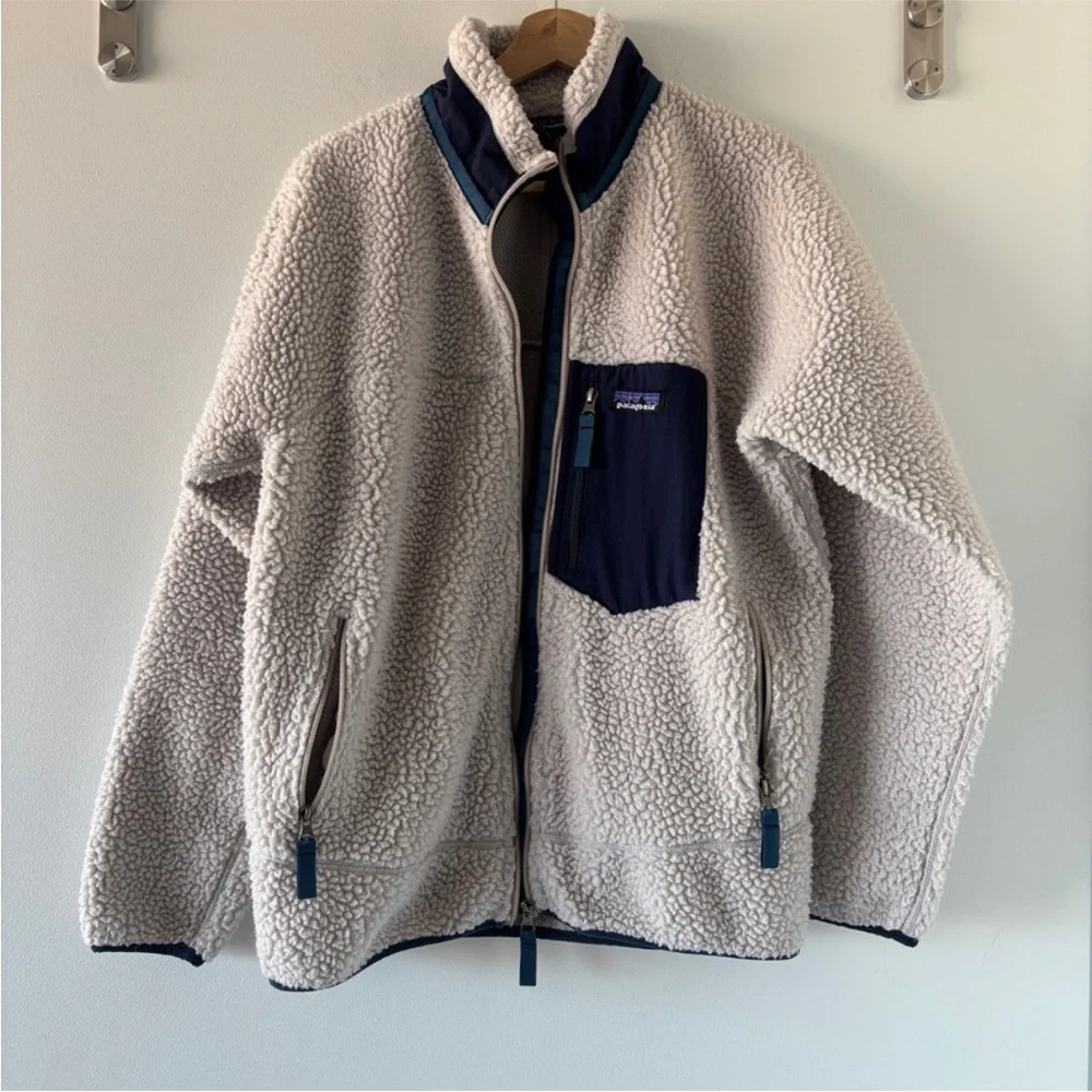 Patagonia Retro X Sherpa Fleece Zip Up Jacket Deep Pile L - Picture 5 of 7